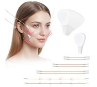 Facelifting Tape Set, 80 pezzi Face Tapes & 4 parti di sollevamento per immediatamente V, Face Lifting Tape, Face Instant Faces, Neck and Eye Lift, Strumenti per il viso