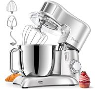 Facelle Impastatrice Planetaria, 1300W, 6,5 Litri Ciotola in Acciaio Inox, 10 Velocità, Pulse, Robot Da Cucina Multifunzione, Pane, Pizza e Dolci