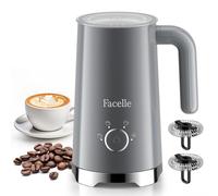 Facelle montalatte elettrico, cappuccinatore elettrico creatore automatico di schiuma calda e fredda per latte, cappuccini, macchiato, schiumalatte con spegnimento automatico