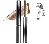 Facelove Iron Eye Iron Curl Mascara, effetto ciglia finte 3D a lunga tenuta, incurvante e allungante, waterproof, a lunga tenuta e a prova di sbavature (Marrone)