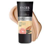 FACES Canada All Day Hydra Matte Foundation 3-in-1 Foundation + Idratante + SPF 30 24 HR Aloe Hydration & Vitamina C 10HR Long Wear Medio-Alta Copertura edificabile Absolute Ivory 012 25ml
