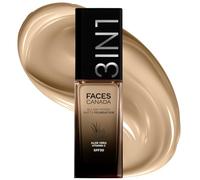 FACES Canada All Day Hydra Matte Foundation 3-in-1 Foundation + Idratante + SPF 30 24 HR Aloe Hydration & Vitamina C 10HR Long Wear Medio-Alta Copertura edificabile Absolute Ivory 012 25ml