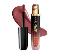 FACES Canada - Rossetto liquido opaco e comodo, Choco Couture 01, 3,8 ml, applicazione con un solo passo, altamente pigmentato, comodo da indossare, scivola senza intoppi, a lunga durata, a prova di