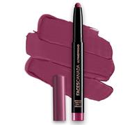 FACES Canada Ultime Pro Hd Intense Matte Lipstick + Primer - Mulberry Magic (Plum), 1.4G 9Hr Long Stay Flawless Hd Matte Finish Intenso Colore Leggero Smooth Glide Primer Infuso