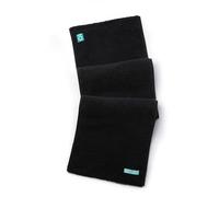 FACESOFT Eco Sweat Active - Asciugamano in cotone morbido e assorbente, senza microfibra sintetica o plastica, asciugamano perfetto per palestra, esercizio, fitness, sport, yoga, colore nero, 1 pezzo