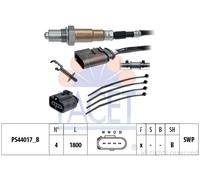 FACET 10.8247 Sonda lambda riscaldata cavo 1.800 mm 4 conduttori