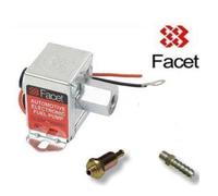 FACET 40107/SS503 12v Pompa Carburante Elettrica 7.0 - 10 Psi + 10mm Union +
