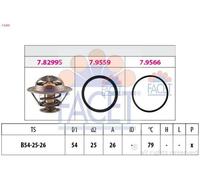 FACET 7.8299 Termostato motore per OPEL Movano Van (X70) Movano Bus (X70) 79°C