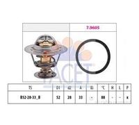 FACET 7.8412 Termostato motore 88°C