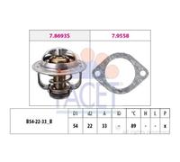 Termostato Refrigerante Facet 7.8693 Made In Italy - Oe Equivalent per Opel