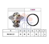 FACET 7.8928 Termostato motore 92°C