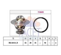 FACET 7.8928 Termostato motore 92°C