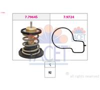 FACET Termostato Refrigerante 92°C Adatto A per Seat Ibiza V VW Polo Con