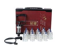 Faceuer Set di coppettazione con Pompa, Set di coppette Hijama Cinese Ventose per Vuoto Massaggiatore Ventosa Set per del Vuoto per Massaggio con coppettazione Muscoli e articolazioni