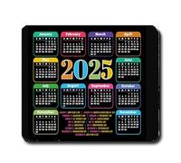 FaceYee 2024 Neon Calendario Moderno Mouse Pad Mouse Pad Computer Mouse Mat Novità Regali 240x200x4mm 2 Pz Colore:2024 Neon Calendario