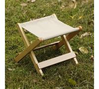 FaceYee Sedia pieghevole portatile per cambio scarpe, sgabello per tavolo da studio in legno di faggio, cachi, 28 x 25 x 24 cm (larghezza x lunghezza x altezza)