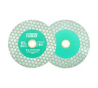 FACHLICH Disco Diamantato da 125mm 2 pezzi Disco da Taglio per Piastrelle per Taglio e Smerigliatura di Piastrelle in Ceramica, Porcellana, Marmo, Granito
