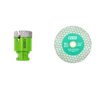 FACHLICH Punte per Trapano Diamantate 40mm e FACHLICH Disco Diamantato da 125mm