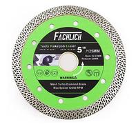 FACHLICH Super-sottile Disco Diamantato 125mm Lama diamantata con Mesh Turbo per il Taglio Porcellana Piastrelle Ceramica Granito Marmo