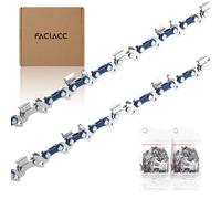FACIACC 4 Pezzi Catena per Motosega 35cm (14") 3/8"lp 50 tg 1,3 mm Con Barra di Lunghezza, Catena di Ricambio per Motosega Catena Professionale Compatibile Con Dolmar e Modelli di Motosega Comuni