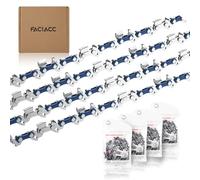 FACIACC 4 Pezzi Catena per Motosega 35cm (14") 3/8"lp 52 tg 1,1 mm Con Barra di Lunghezza, Catena di Ricambio per Motosega Catena Professionale Compatibile Con Dolmar e Modelli di Motosega Comuni