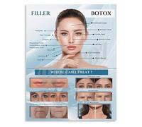 Facial Aesthetics and Skin Health Chart Abstract Art Print for Professional Setting and Bedroom Decor(Unframed,08x12inch(20x30cm))