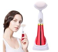 Facial Cleansing Brush, Electric Face Massage Scrubber, ABS, Electronic Components Soft Bristled Skin Brushes for Deep Cleansing, Suitable for Women, Effective and Gentle Skin Care Tool, 17x5x6cm
