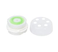 Facial Cleansing Brush Head Soft Bristles Dense Foam Deep Cleaning Makeup Remover for Electric Face Cleaner Daily Skin Care ABS Material (Green)