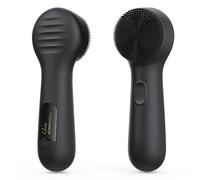Facial Cleansing Brush, Upgraded NågraCoola CLIE 2 Silicone Face Scrubber, Rechargeable, Waterproof, for Deep Cleansing,Gentle Exfoliating, Firm Massage, Electric Face Washer for Women and Men-Black