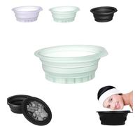 Facial Cold Plunge,Foldable Ice Face Bowl,Portable Foldable Silicone Ice Facial Bowl- Facial Ice Therapy for Skin Tightening, Cold Compress Therapy Kit (Green)