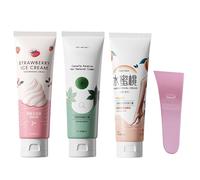 Facial Hair Removal Cream, Sensitive Skin Depilatory Cream, Gentle Formula with Spatula Epilation, Fast Acting Hair Remover Ideal for Smooth and Silky Skin, 0.79x1.18x1.97 Inches