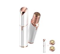 Facial Hair Remover For Women, Electric Face Razor for Women with LED Light for Instant and Painless Hair Removal (white)