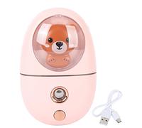 Facial Mister - Nebulizzatore per il viso a forma di animale, ricaricabile tramite USB, mini umidificatore portatile per il viso, da viaggio, per la cura della pelle, colore bianco (rosa)