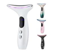 Facial Neck Massager, EMS Microcurrent Device, LED Photon Remedy Tool, Skin Rejuvenation Technology, Soothing Vibration Mode, Face And Neck, Anti-Aging Care, Home Spa Use, 5.3 * 3.6 * 2in