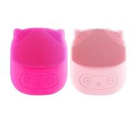 Facial Scrubber, Vibrating Face Brush, Penguin Shape Cleanser, Deep Pore Cleansing, Waterproof Silicone Design, Rechargeable Usb, Abs Silicone Material, 3.31x2.8x1.14in