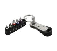 Facile da afferrare 7 pz mini chiave volante con cacciavite a cricchetto veloce