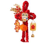 Facile da installare, decorazione per ingresso con nodo cinese con gancio, ciondolo per Capodanno per famiglie occupate ed eventi sociali, fatto a mano, ornamento da appendere alla porta con nodo