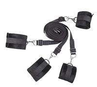 Facile Da Regolare Braccialetti In Nylon Nero Per La Mano E La Coscia, Rilassante Sia Corpo Che Mente, Con Tensione Regolabile Come Regalo Per Coppia, Accessorio Di Allenamento Di Resistenza