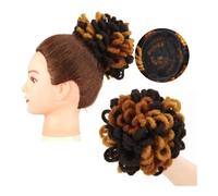 Facile da usare Chignon con dreadlock, afro, chignon con coulisse, coda di cavallo, finti nu locs, extension for capelli Accessorio(4-27-30)