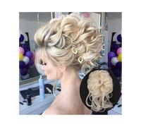 Facile da usare Chignon in capelli sintetici, chignon spettinato, riccio, elastico, finto, for donna Accessorio(60)