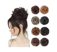 Facile da usare Chignon spettinato, acconciature spesse, extension for capelli sintetici elastici, ondulati e ricci, for coda di cavallo. Accessorio(6AH613)