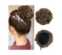 Facile da usare Chignon spettinato, elastico, con coulisse, for capelli sintetici, ricci e ondulati Accessorio(6)