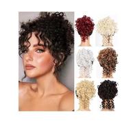 Facile da usare Extension for capelli con chignon spettinato e coda lunga, con coulisse elastica sintetica riccia Accessorio(60)