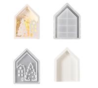 Facile da usare Hollow House Ornamento in Silicone Muffa Atmosfere Luce per Casa Cava Scatola di Immagazzinaggio e Decorazione Silicone Facile da Usare