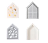 Facile da usare Hollow House Ornamento in Silicone Muffa Atmosfere Luce per Casa Cava Scatola di Immagazzinaggio e Decorazione Silicone Facile da Usare
