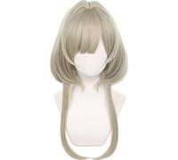 FACILE DA USARE Le nostre parrucche di capelli cor Parrucca bionda lunga con capelli lisci e parrucca anime Bob con frangia