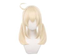 FACILE DA USARE Le nostre parrucche di capelli cor Parrucca corta beige con capelli lisci anime, parrucca con frangia e coda di cavallo