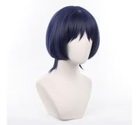FACILE DA USARE Le nostre parrucche di capelli cor Parrucca corta viola con capelli lisci anime e frangia