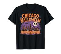 Facile Idea di Costume per Halloween, Illinois, Midwest Skyline di Chicago Maglietta