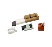 Facile monta il sofà miniatura del salone per le scene creative e la mobilia di scena del treno del modello delle decorazioni minuscole